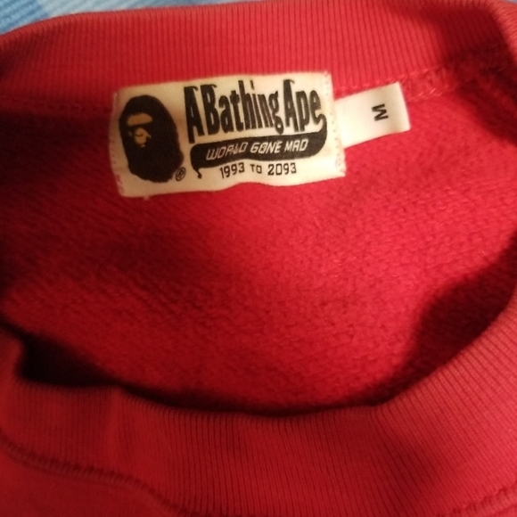 Red A Bathing Ape Sweater - Picture 2 of 11